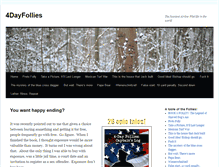 Tablet Screenshot of 4dayfollies.com